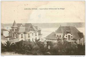 CPA AIN-EL-TURK *** LES BELLES VILLAS SUR LA PLAGE *** 1924 ALGERIE
