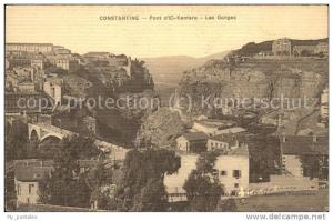 dg20996 Constantine Pont d El Kantara Les Gorges Kat. Algerien