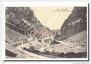 Algerie El Kantara CPA Les gorges vue prise au nord