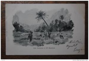 Algérie - Les Laveuses à EL KANTARA