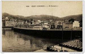 7306 - Pyrenées Orientales -  PORT VENDRES   Paquebot * EL KANTARA *  à  quai