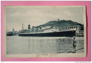 bq5.c- CPA Paquebot EL KANTARA Compagnie de Navigation Mixte Touache