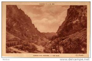 ALGERIE - Gorges d'EL Kantara Cote nord, agenda P.L.M 1930.