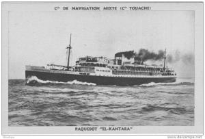 Paquebot EL KANTARA, Cie de Navigation Mixte, Cie TOUACHE