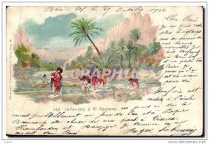 Algerie El Kantara CPA Les laveuses