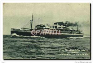 CPA Bateau Paquebot El Kantara Cie de Navigation Mixte Cie Touac