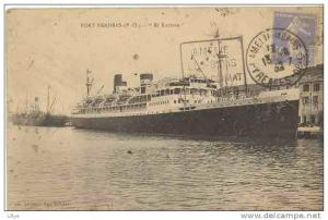 66 PORT-VENDRES -  El Kantara  au Port - Paquebot - Voiture - Berdagué-Mary-Bernard