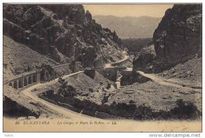 - AFRIQUE - EL-KANTARA - Les Gorges et Route de Biskra -