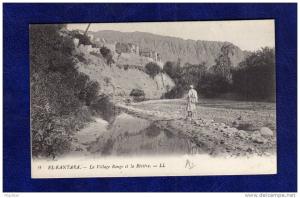 ALGERIE / ALGERIEN   El Kantara  Le Village Rouge et la Riviere
