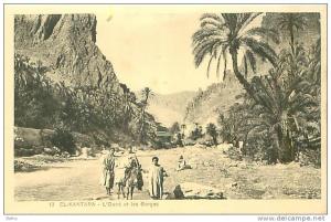 CPA         El Kantara   l'Oued et les Gorges      animée             H-228