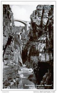 ALGERIE - Constantine l Gorges du Rhummel  pont El-Kantara