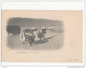 EL KANTARA SUR LA ROUTE CPA ALGERIE BON ETAT