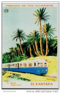 Carte postale Chemins de Fer Algériens (EL KANTARA - Le Sud Algérien) - E.BON 1948