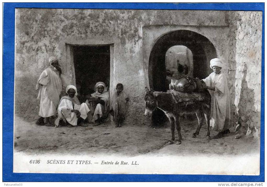 ALGERIE TOUGGOURT ENTREE DE RUE  CARTE PRECURSEUR