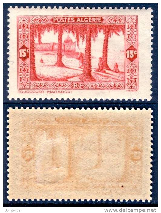 ALGERIA 1936 Touggourt Marabut 15c. red, VF MLH
