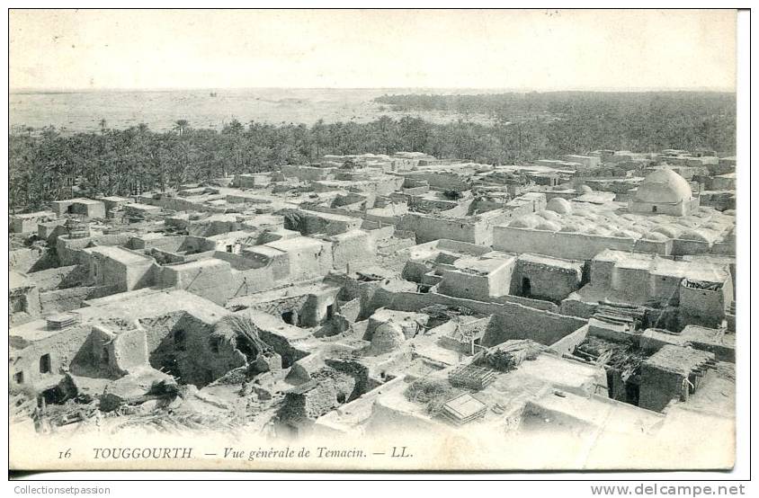 ALGERIE TOUGGOURT  Vue générale de Temacin