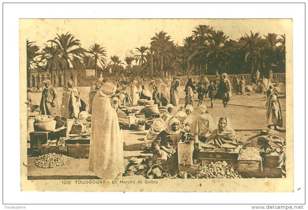 ALGERIE TOUGGOURT le marché de dattes1929 edit dewamme