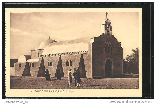CPA Touggourt, L` Eglise Catholique