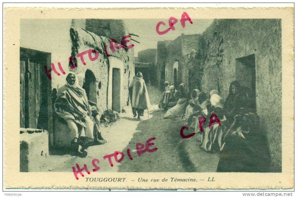 ALGERIE- TOUGGOURT -  UNE RUE DE TEMACINE