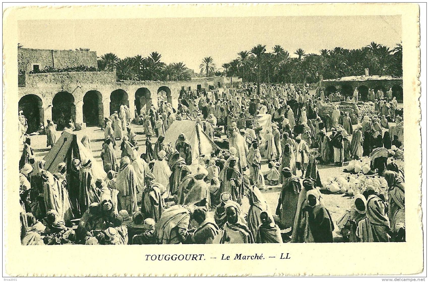 Algérie. Villes. Autres villes.  Touggourt. LE MARCHE DE TOUGGOURT