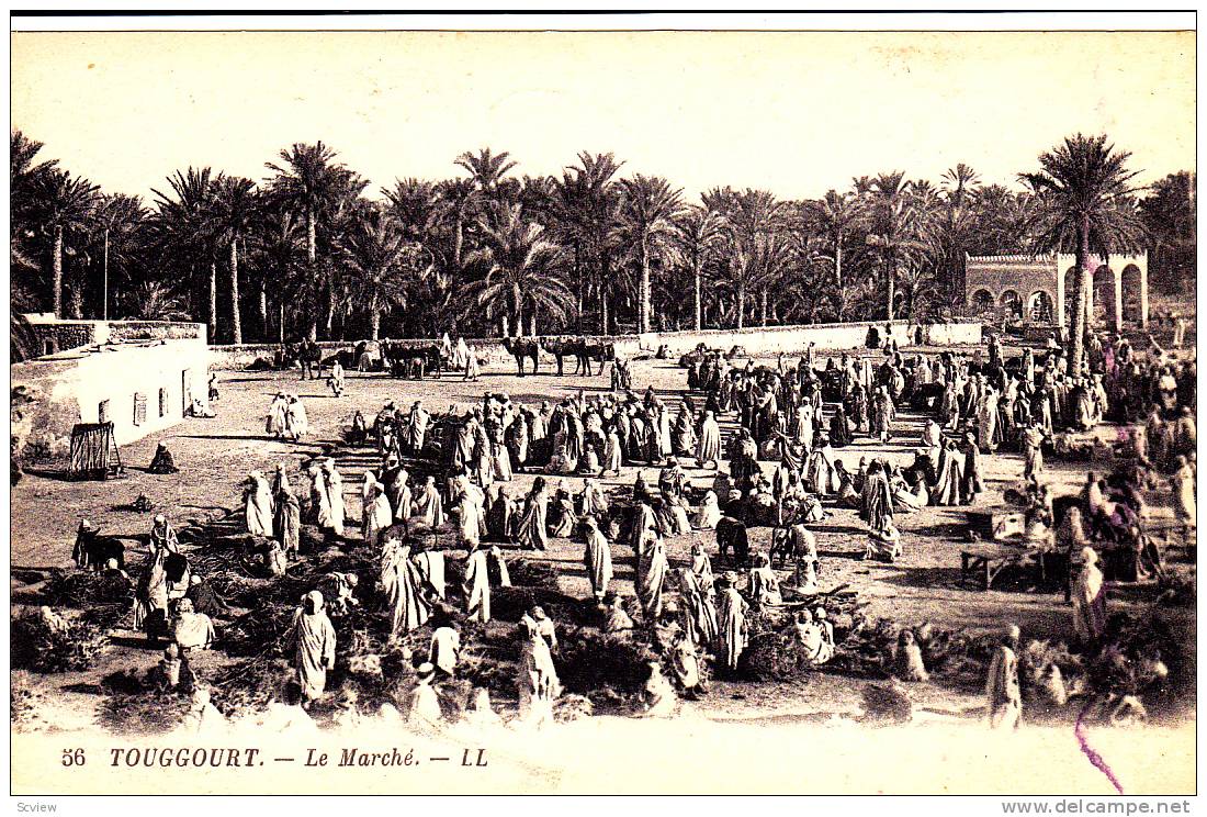 Le Marche, Touggourt, Algeria, Africa, 1900-1910s