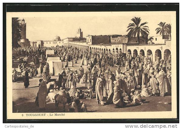 CPA Touggourt, Le Marché