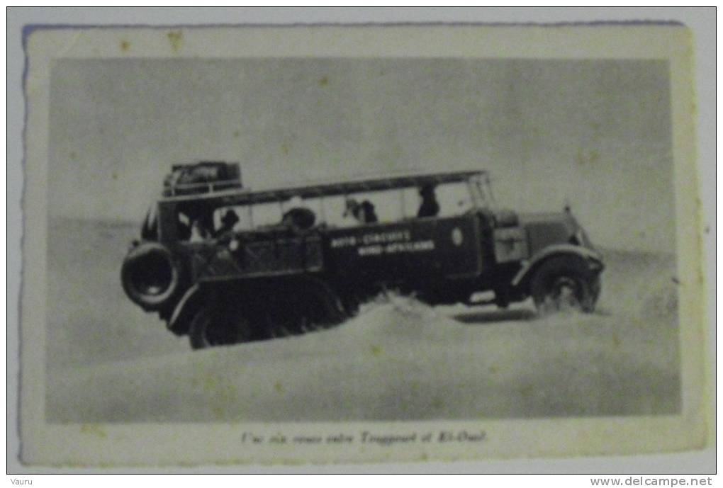 TUNISIE CIRCUIT DU GRAND ERG AUTOMOBILE UN  SIX ROUES ENTRE TOUGGOURT ET EL OUED