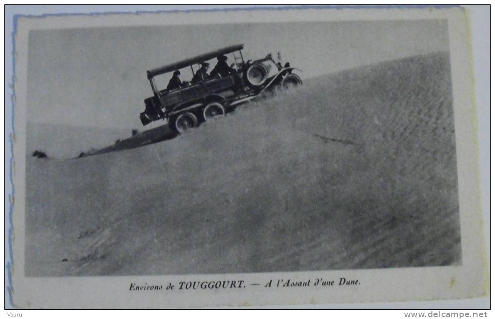TUNISIE CIRCUIT DU GRAND ERG AUTOMOBILE ENVIRONS DE TOUGGOURT A L'ASSAUT D'UNE DUNE