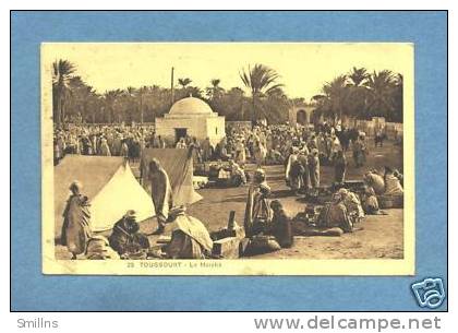 B2806 Algeria postcard Touggourt Le Marche March