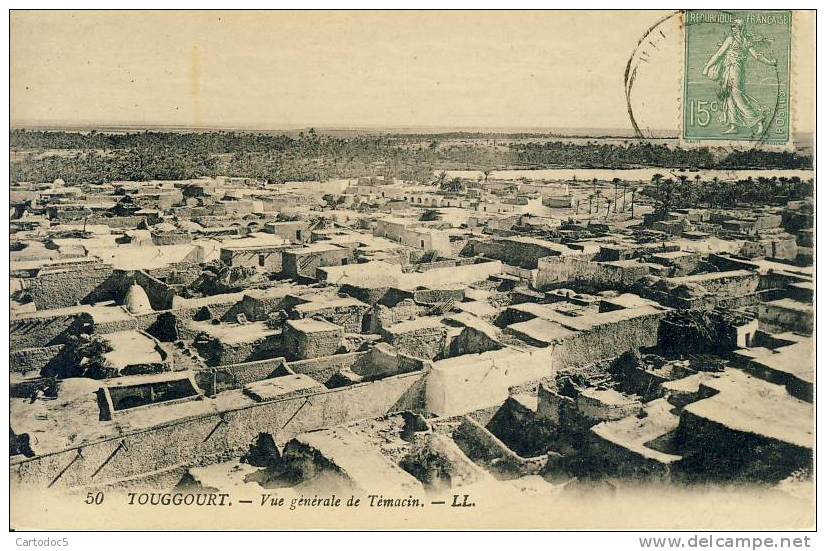 Touggourt  Vue générale de Témacin  cpa