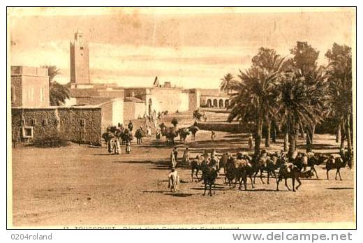 Algérie  - Touggourt -  Départ d'une Caravane de Ravitaillement   Achat immédiat