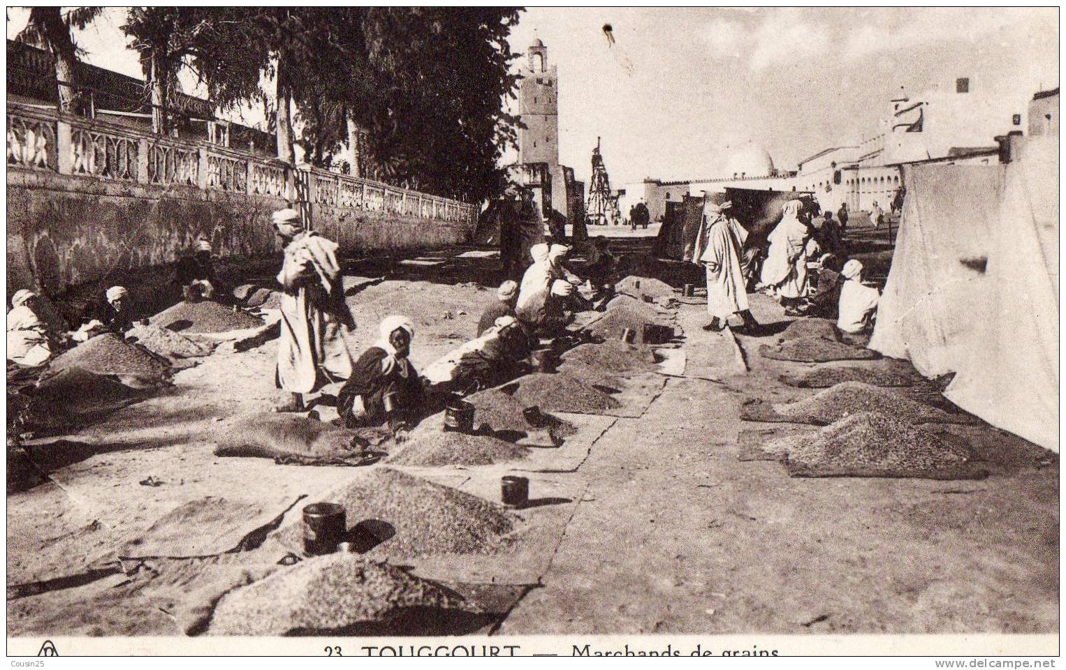 ALGERIE - TOUGGOURT - Marchands de Grains
