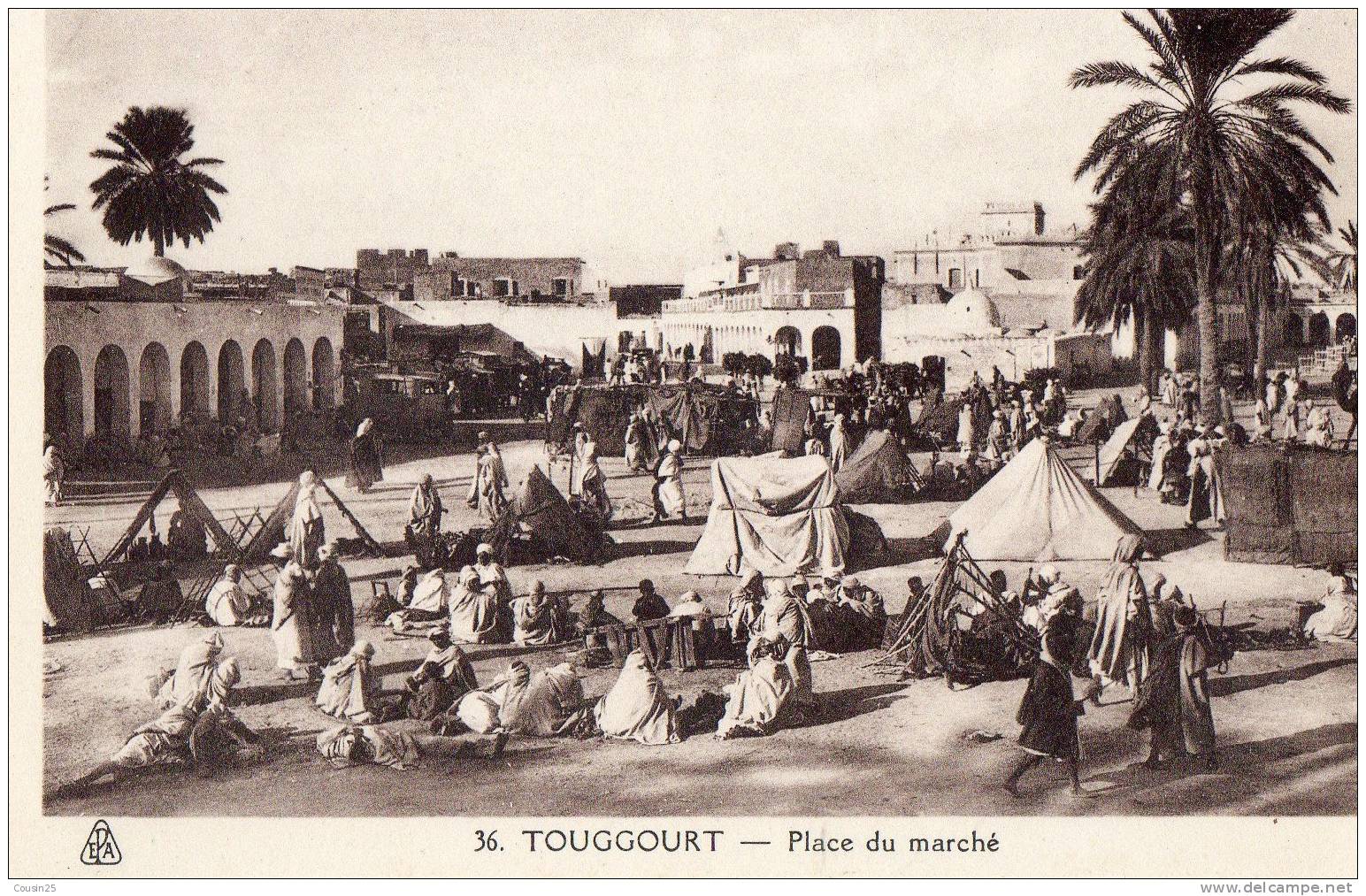 ALGERIE - TOUGGOURT - Place du Marché