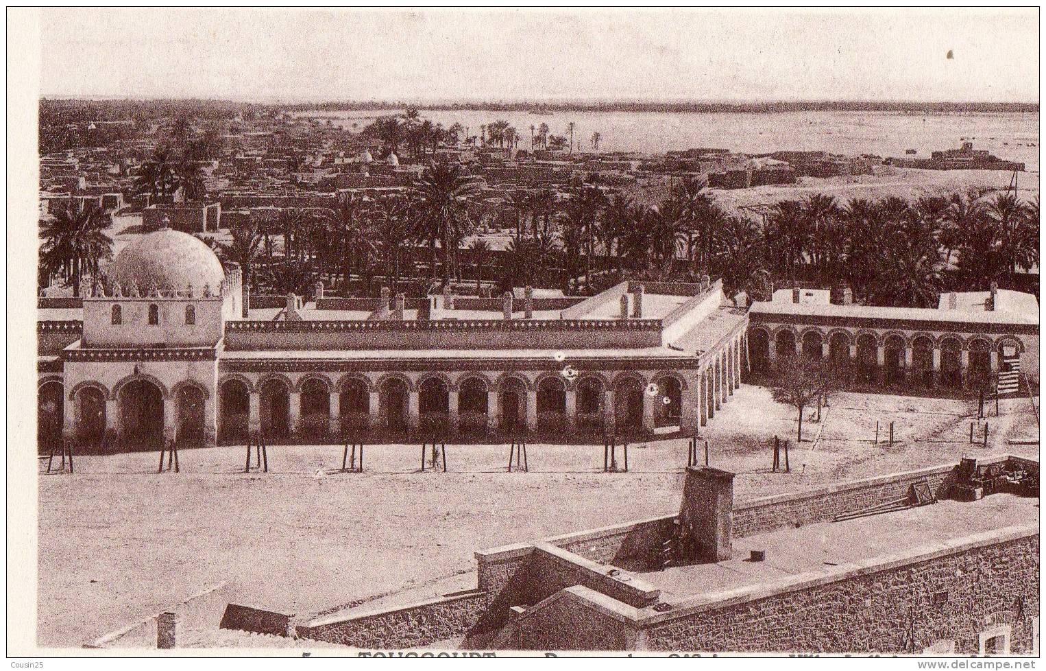 ALGERIE - TOUGGOURT - Bureau des Officiers et Ville Indigène