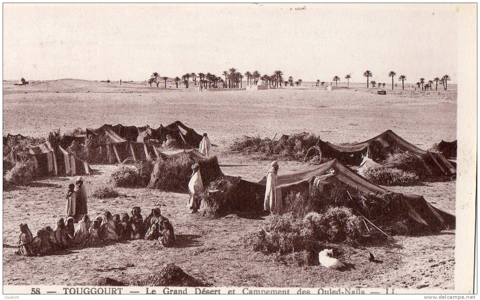 ALGERIE - TOUGGOURT - Le Grand Désert et Campement des Ouled-Nails