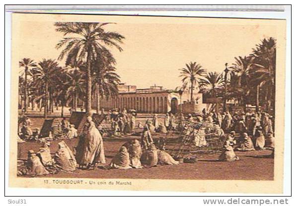 TOUGGOURT- UN  COIN  DU  MARCHE.         TTBE