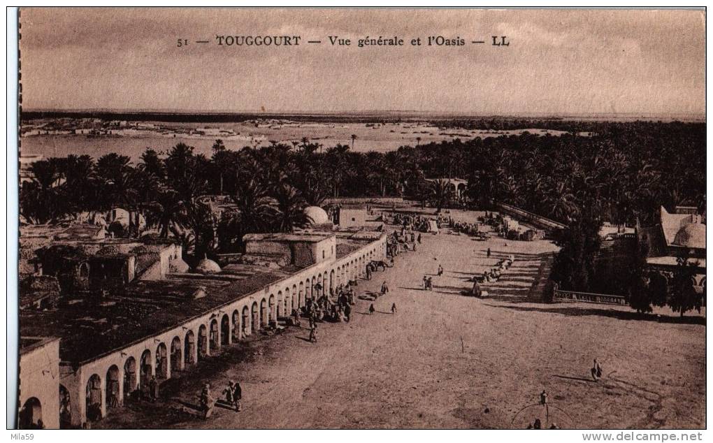 Touggourt. Vue générale et l´Oasis