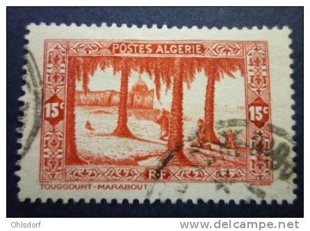 ALGERIE 1936-37 YT 106, UN MARABOUT A TOUGGOURT, 15 c., o / obl.