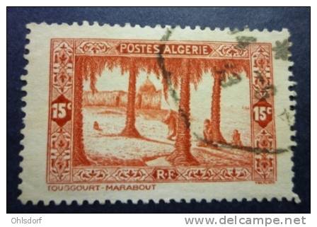 ALGERIE 1936-37 YT 106, UN MARABOUT A TOUGGOURT, 15 c., o / obl.