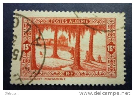 ALGERIE 1936-37 YT 106, UN MARABOUT A TOUGGOURT, 15 c., o / obl.