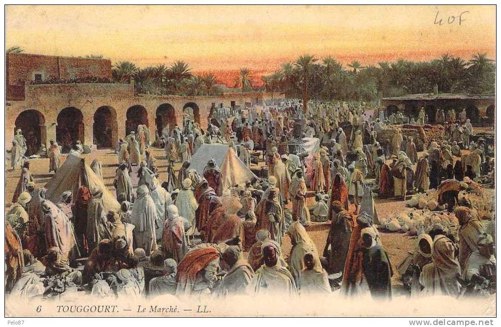 CPA    Touggourt Le marché    (animée)   L439