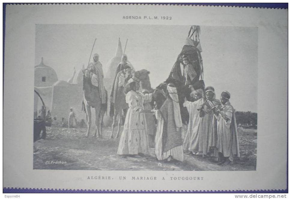C. Postale  ALGERIE - SCENES & TYPES - TOUGGOURT - UN MARIAGE (1922)