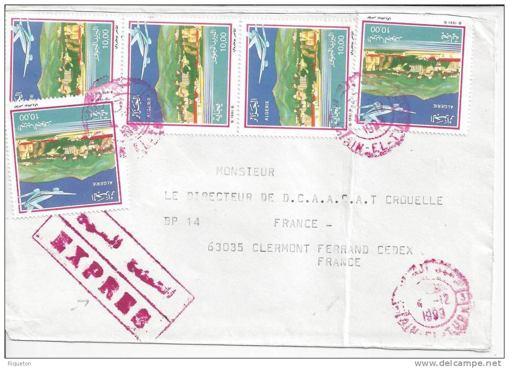 ALGERIE -  LETTRE EN EXPRESS DE AIN-EL-TURK , A DESTINATION DE CLERMONT FERRAND - (FR) -