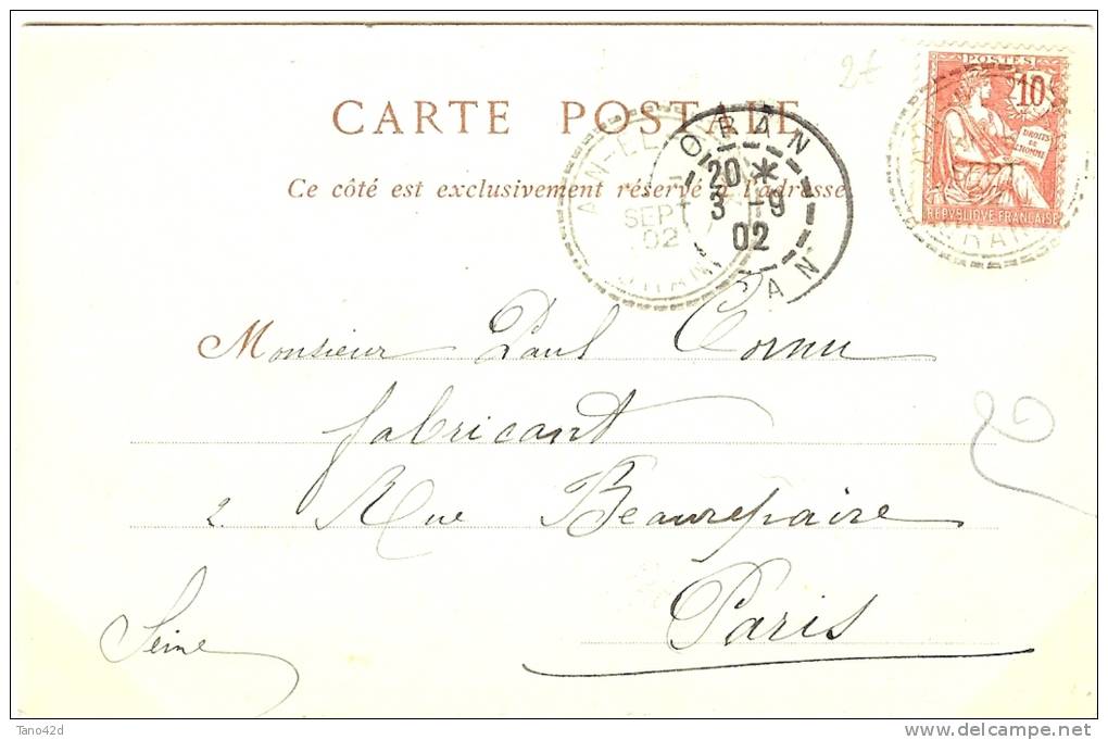 REF LPU10/2 - ALGERIE - CPA ORAN LA MOSQUEE - AIN EL TURK / ORAN / PARIS 3/9/1902