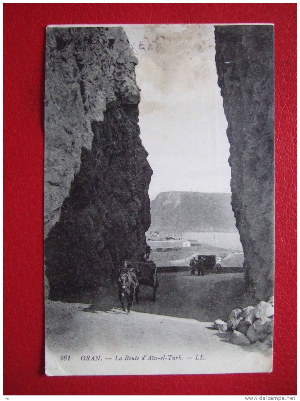 ALGERIE - ORAN - LA ROUTE D' AIN EL TURK - ATTELAGES.....