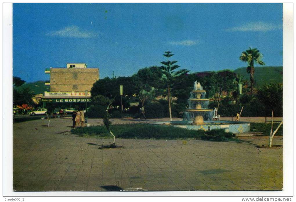 AIN-EL-TURK . Salon de thé Le Bosphore sur la place du jet d'eau . Voir Recto - Verso    (C715)