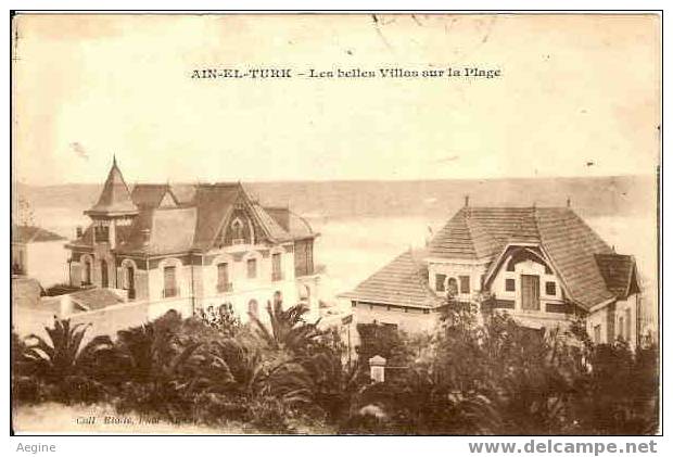 ALGERIE - ref no 93- ain el turk- les belles villas sur la plage     - bon etat