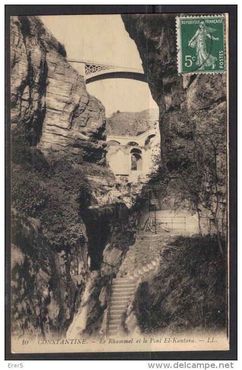 Egypt  Posted 1910    CONSTANTINE  Le Rhummel et le Pont El-Kantara
