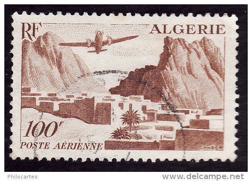 ALGERIE  1949-53 -  Y&T   PA 10  -  El kantara   -  oblitéré  - cote 0.60€