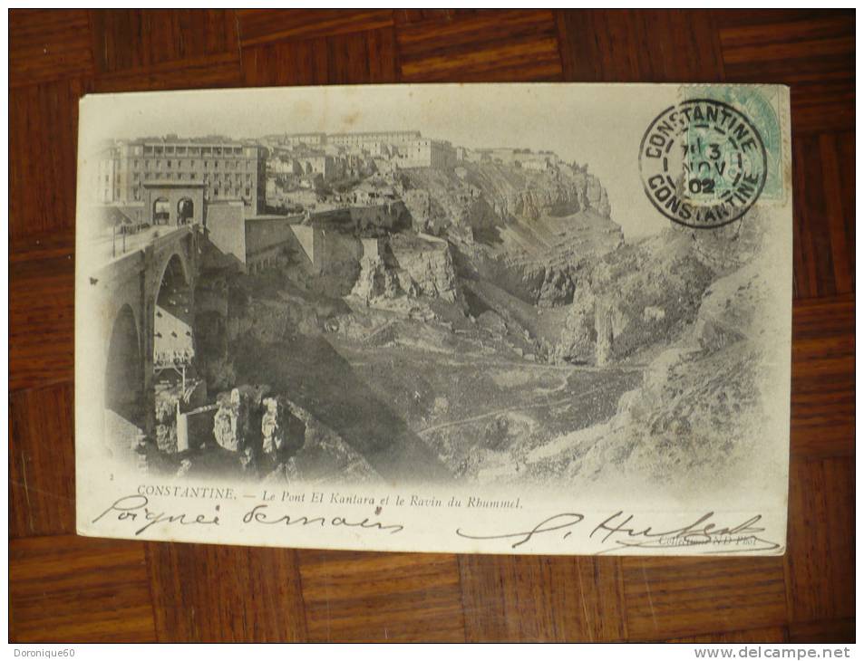 Constantine - Le Pont El-Kantara et le ravin du Rhummel